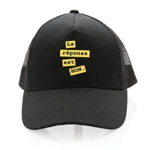 La Réponse est Non — Casquette Trucker motif Jaune