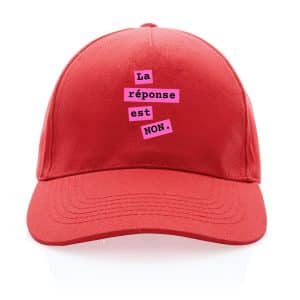 La Réponse est Non — Casquette Truckermotif Rose