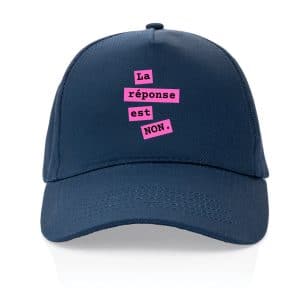 La Réponse est Non — Casquette Truckermotif Rose